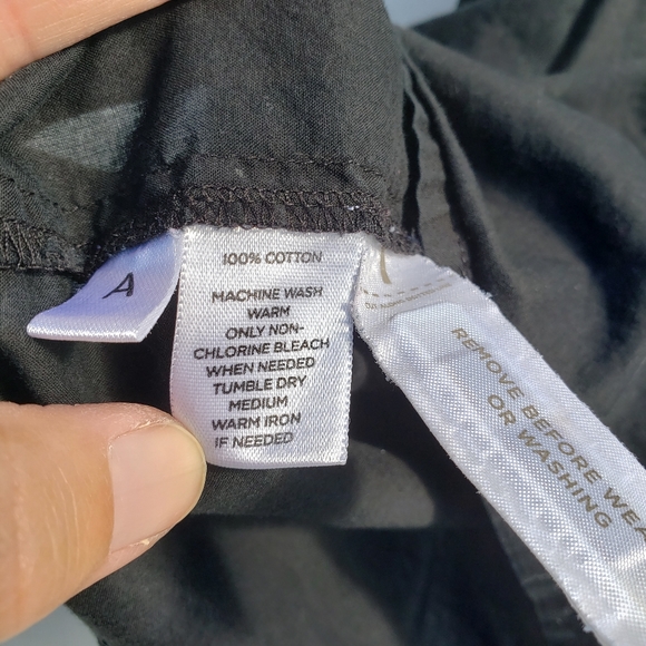 LOFT black lightweight crochet neck sleeveless blouse - Picture 6 of 6